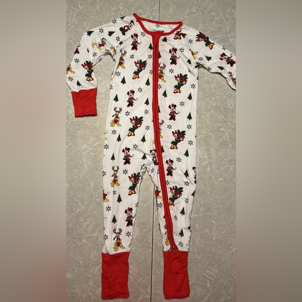 Kids Disney Christmas Character themed footie